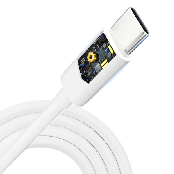 3mk Hyper Cable USB-C / USB-C 100W 2m - whiteeng