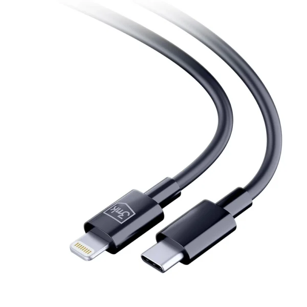 3mk Hyper Cable USB-C / Lightning 20W 1.2m - blackeng