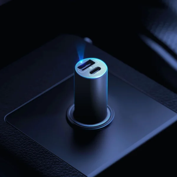 3mk Hyper Car Charger USB-C USB-A 100W - silvereng