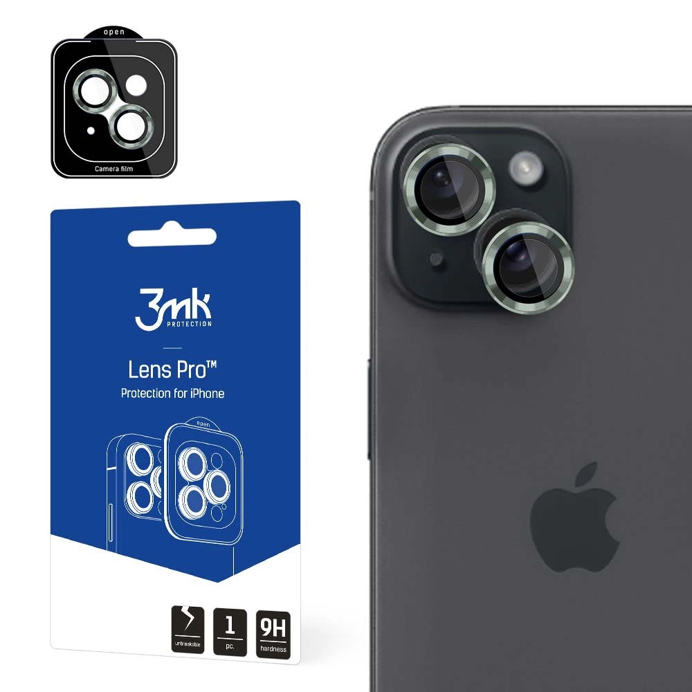 3mk Lens Protection Pro camera cover for iPhone 15 Plus - greeneng