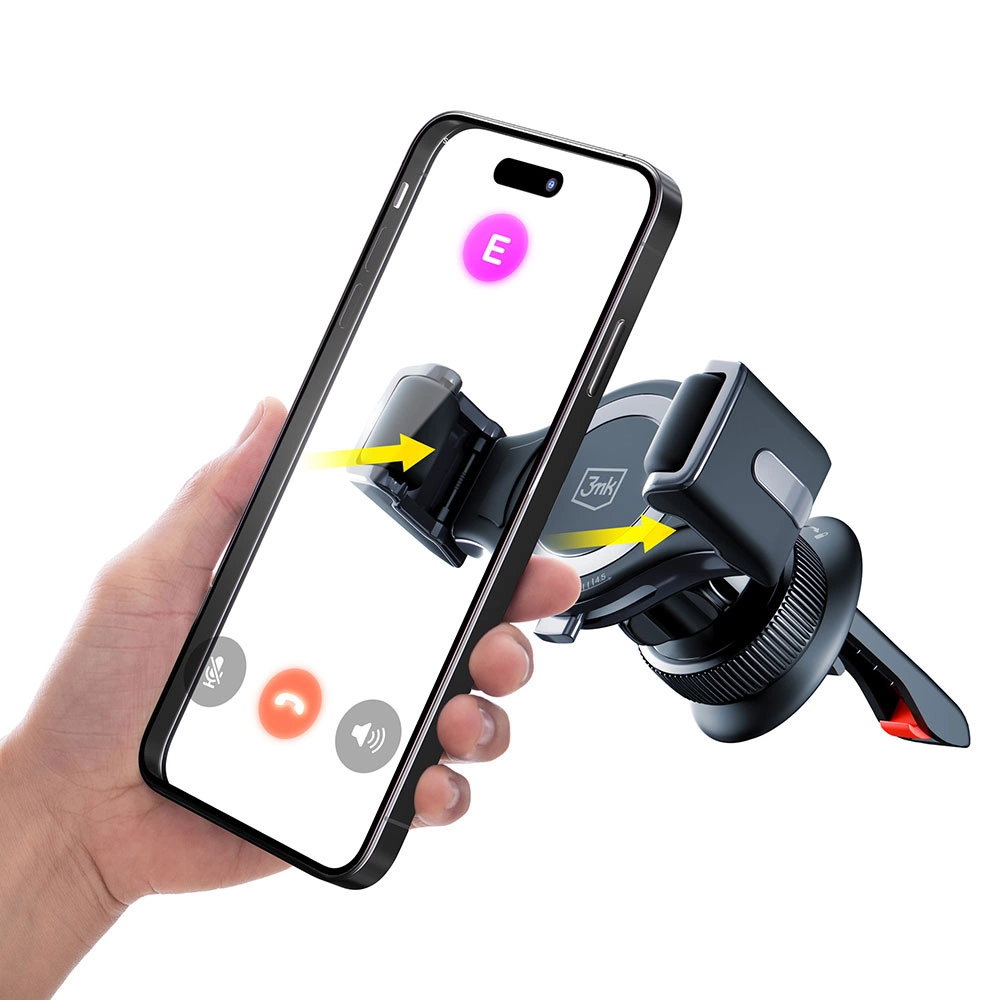 3mk Memo Hug car phone holder for air vent - blackeng