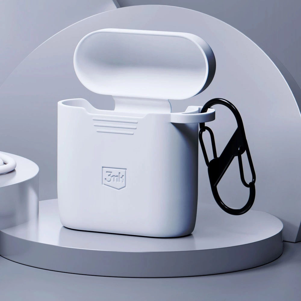 3mk Silicon AirPods Case for AirPods 2 - whiteeng