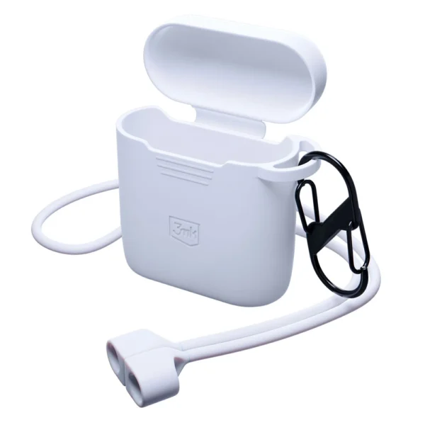 3mk Silicon AirPods Case for AirPods 2 - whiteeng