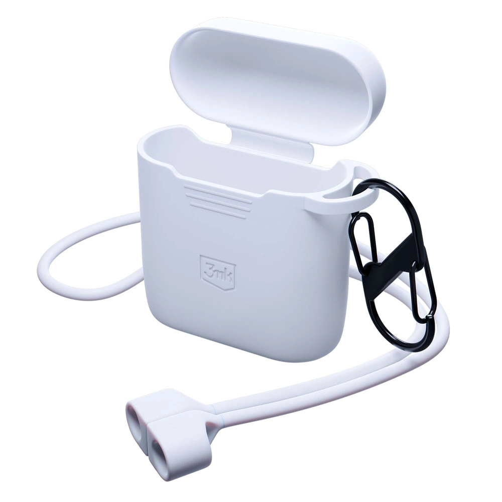 3mk Silicon AirPods Case for AirPods 2 - whiteeng