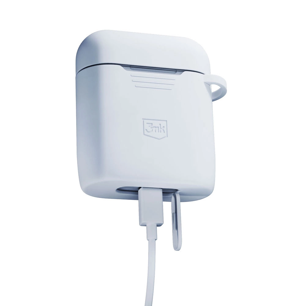 3mk Silicon AirPods Case for AirPods 2 - whiteeng