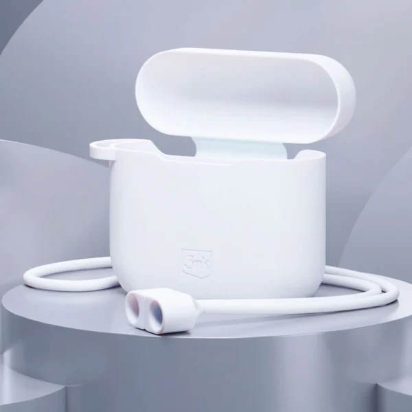 3mk Silicon AirPods Case for AirPods 3 - whiteeng