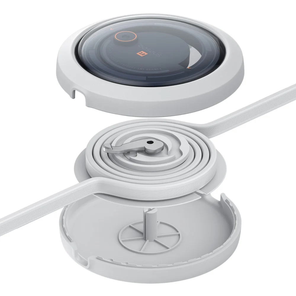Baseus Free2Draw CB000084 retractable USB-C - Lightning / USB-C / micro USB cable 100W 1.1m - whiteeng