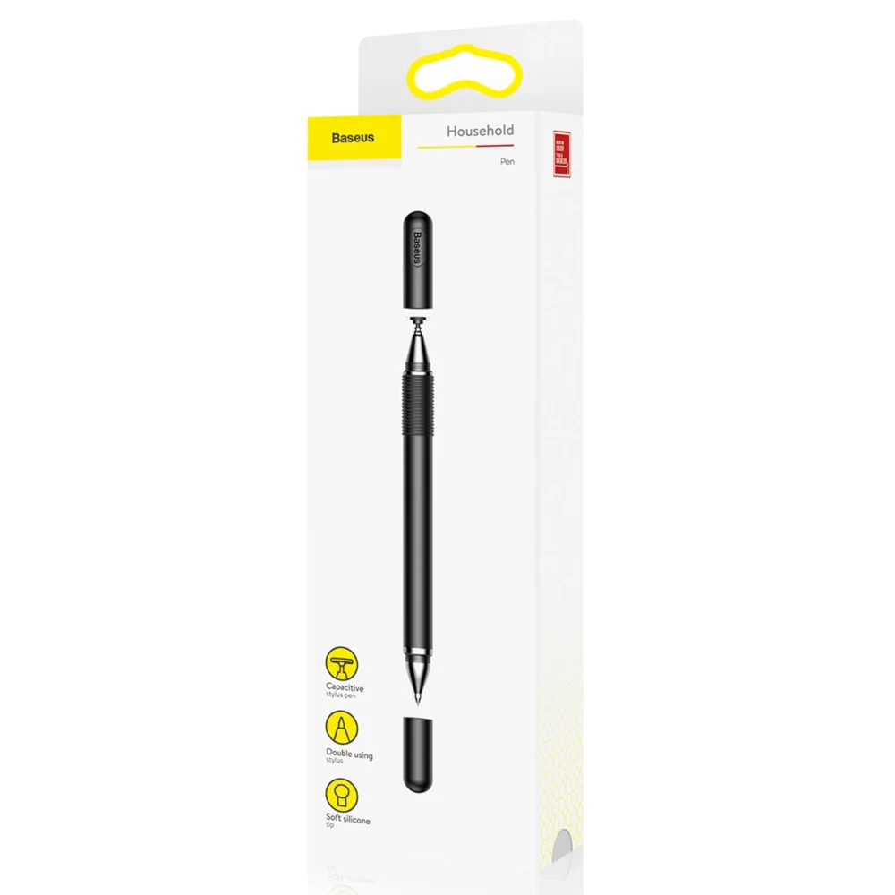 Baseus Golden Cudgel ACPCL-01 double-sided stylus for tablets, phones with gel pen - blackeng