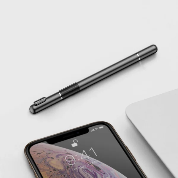 Baseus Golden Cudgel ACPCL-01 double-sided stylus for tablets, phones with gel pen - blackeng