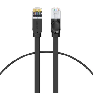 Baseus High Speed ​​flat Ethernet CAT6 RJ45 network cable 0.5m - blackeng