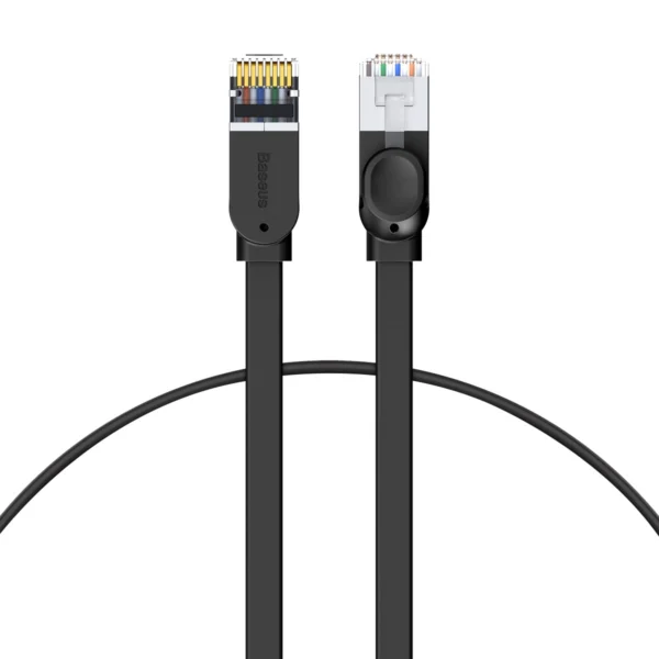 Baseus High Speed ​​flat Ethernet CAT6 RJ45 network cable 0.5m - blackeng