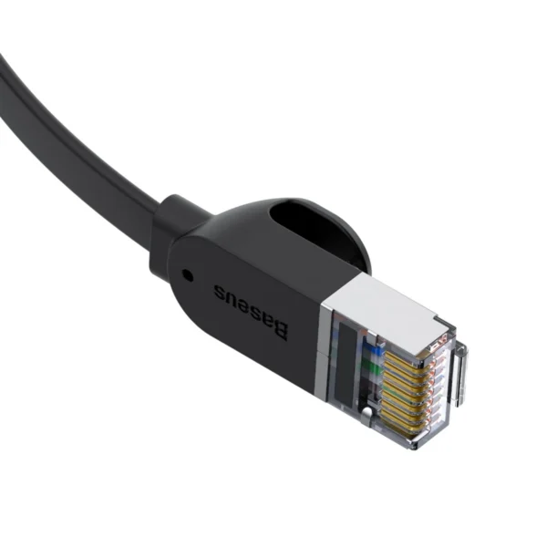 Baseus High Speed ​​flat Ethernet CAT6 RJ45 network cable 0.5m - blackeng