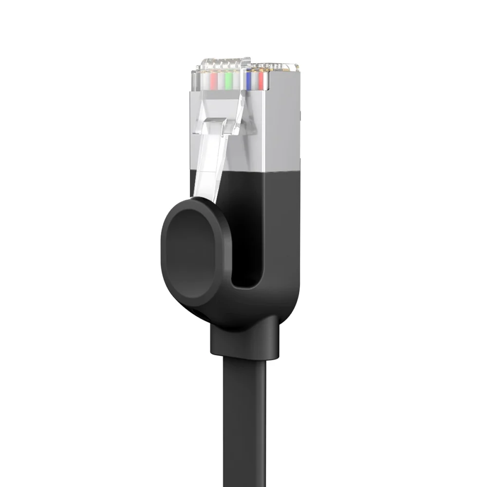 Baseus High Speed ​​flat Ethernet CAT6 RJ45 network cable 5m - blackeng