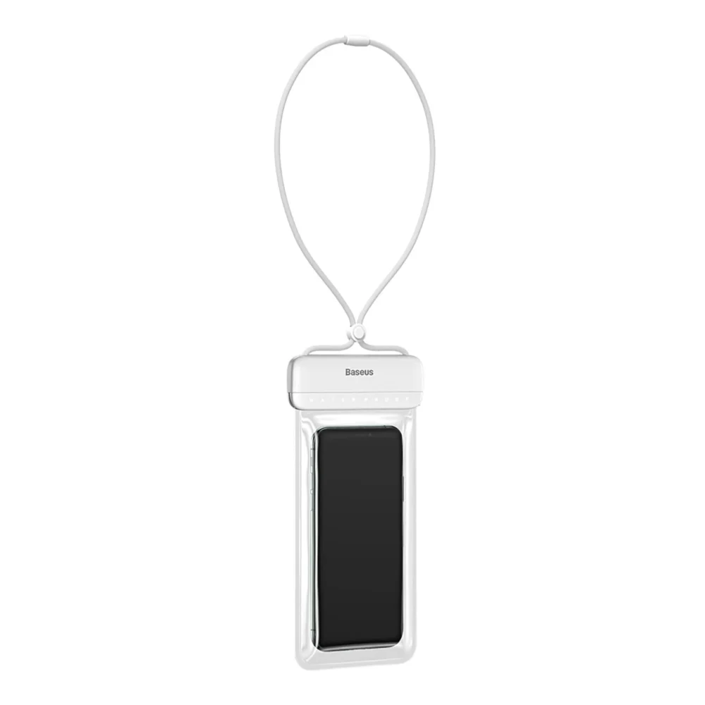 Baseus AquaGlide BS-PC029 case waterproof IPX8 with Slide Lock system - whiteeng