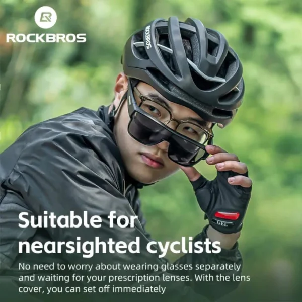 Rockbros SP304 polarizing cycling glasses - grayeng