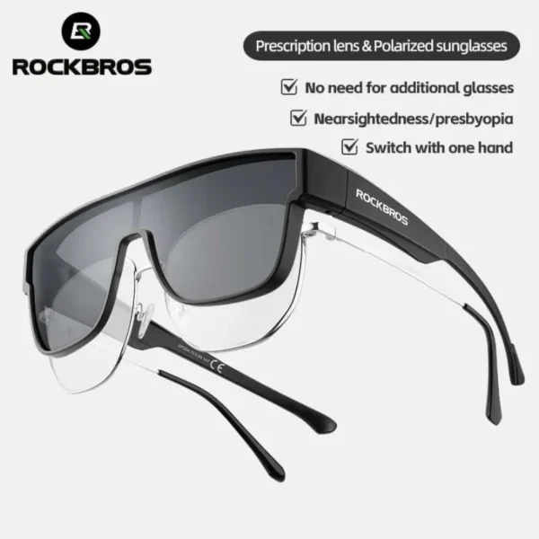 Rockbros SP304 polarizing cycling glasses - grayeng