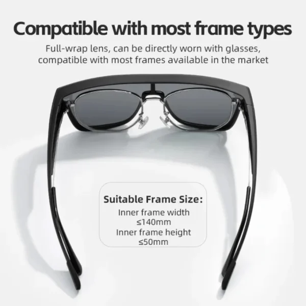 Rockbros SP304 polarizing cycling glasses - grayeng