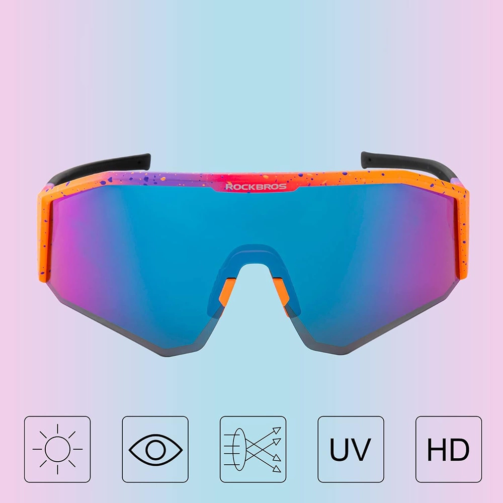 Rockbros SP297 polarizing cycling glasses - purpleeng
