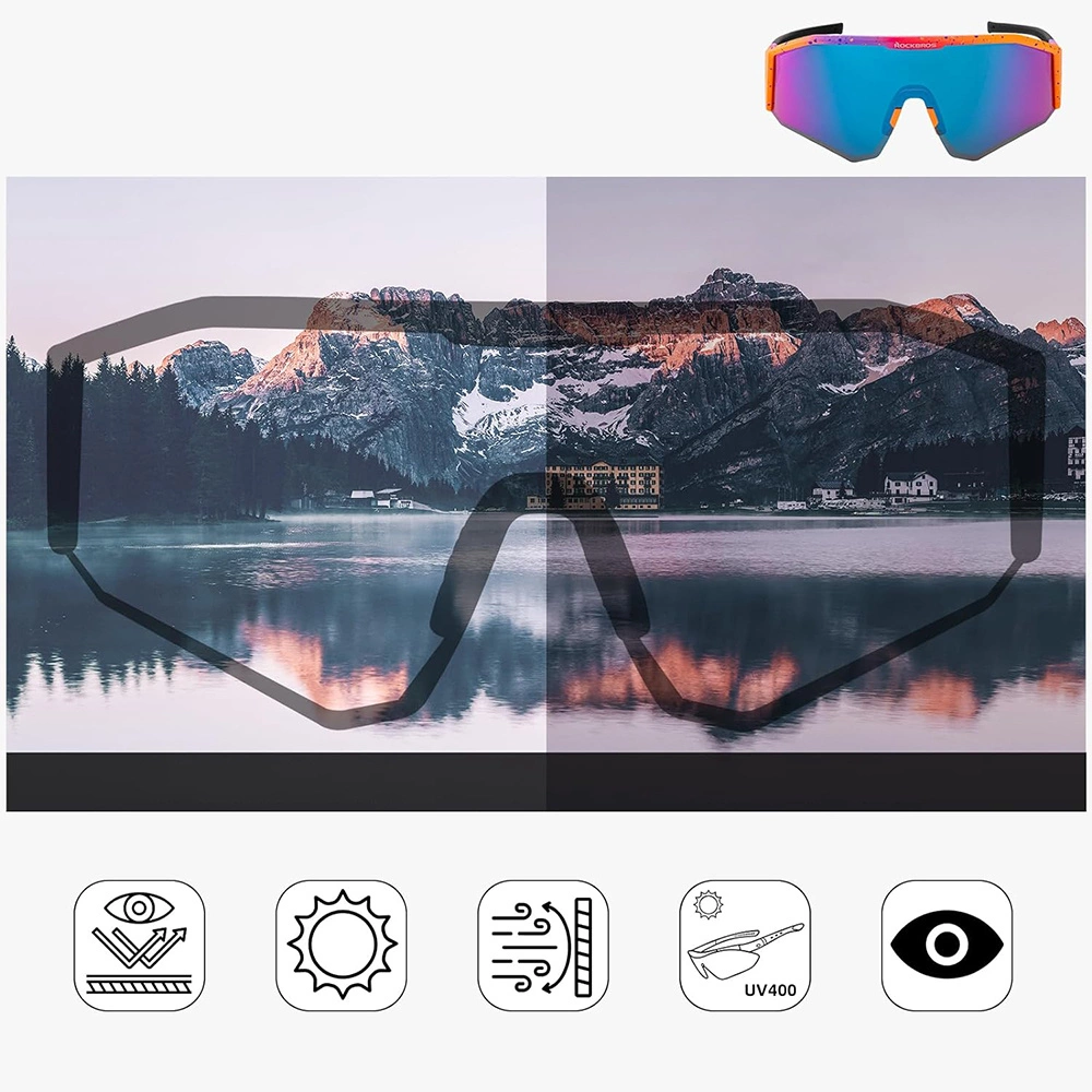 Rockbros SP297 polarizing cycling glasses - purpleeng
