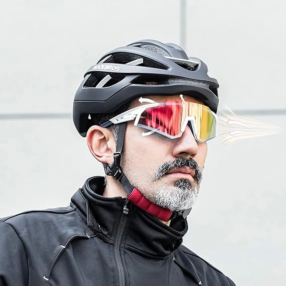 Rockbros SP297 polarizing cycling glasses - whiteeng