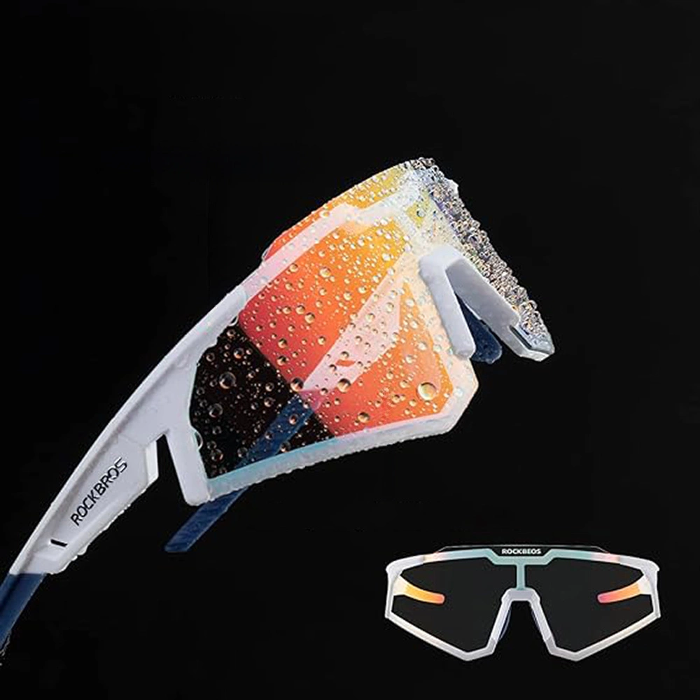 Rockbros SP297 polarizing cycling glasses - whiteeng
