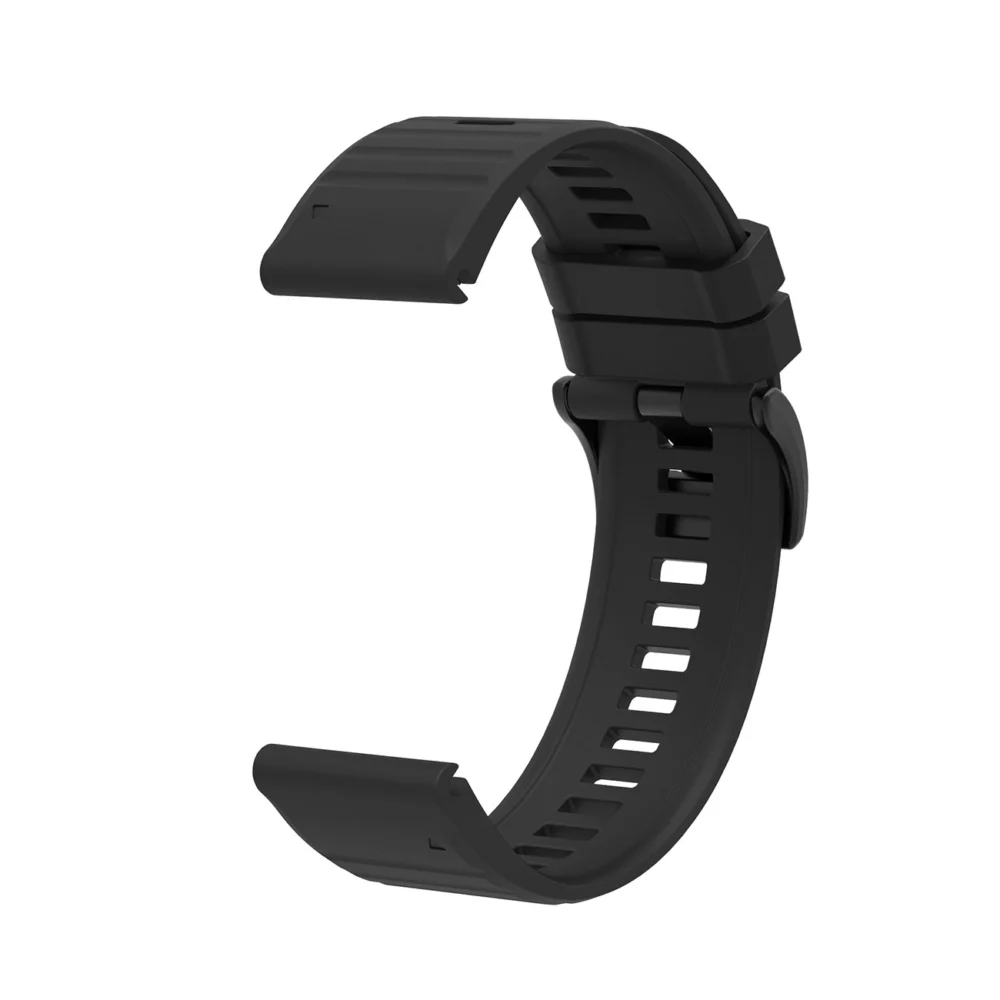 Silicone Strap for Garmin Fenix 3 / 5X / 6X / 7X Pro - Blackeng
