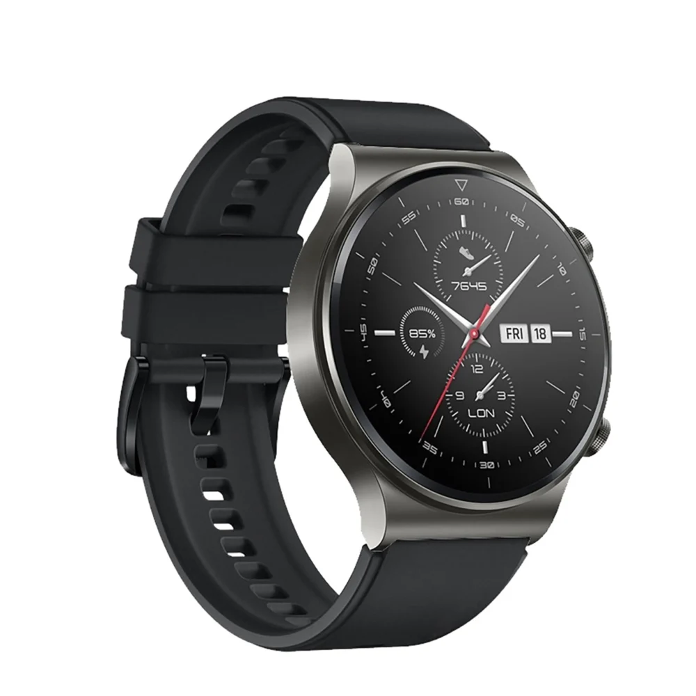 Silicone Strap for Huawei Watch GT 2 / 3 / 4 / 2 Pro / 3 Pro / 4 Pro / GT 2e - Blackeng
