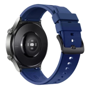 Silicone Strap for Huawei Watch GT 2 / 3 / 4 / 2 Pro / 3 Pro / 4 Pro / GT 2e - Navy Blueeng