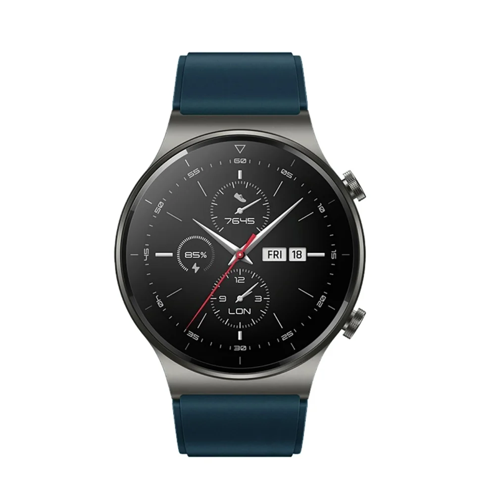 Silicone Strap for Huawei Watch GT 2 / 3 / 4 / 2 Pro / 3 Pro / 4 Pro / GT 2e - Dark Greeneng