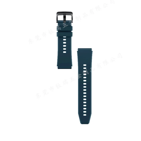 Silicone Strap for Huawei Watch GT 2 / 3 / 4 / 2 Pro / 3 Pro / 4 Pro / GT 2e - Dark Greeneng