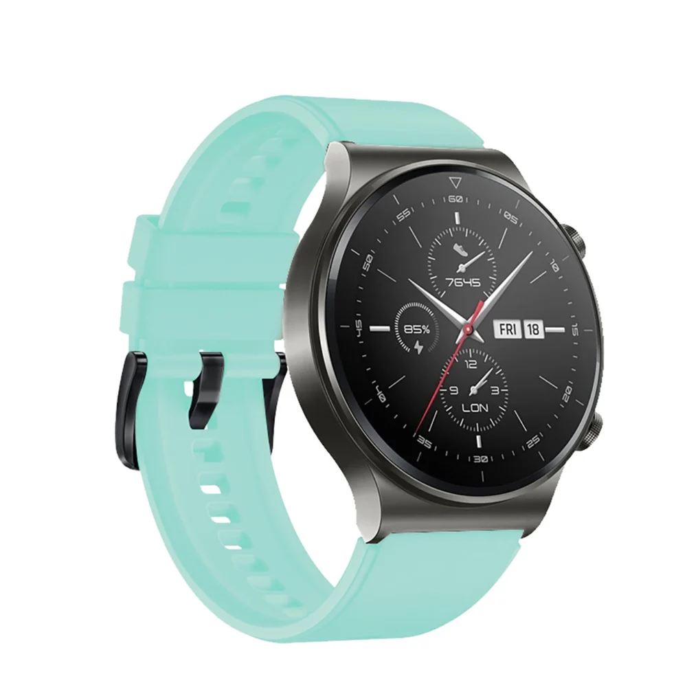 Silicone Strap for Huawei Watch GT 2 / 3 / 4 / 2 Pro / 3 Pro / 4 Pro / GT 2e - Light Greeneng
