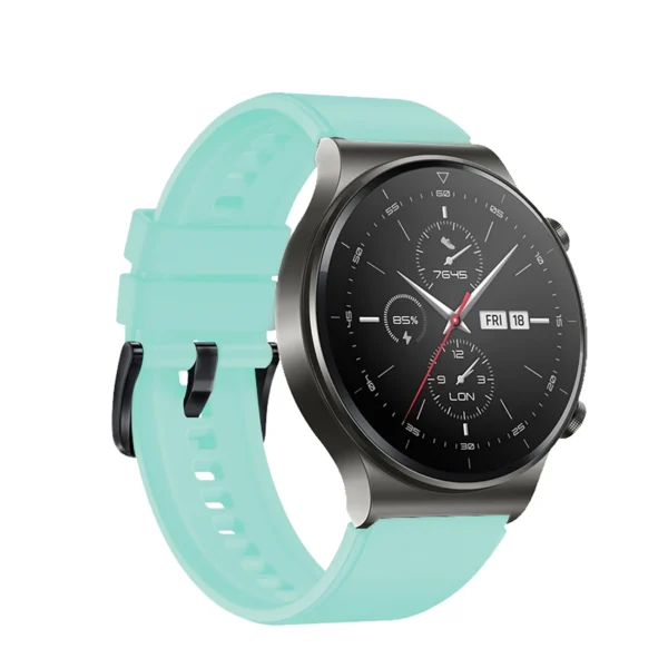 Silicone Strap for Huawei Watch GT 2 / 3 / 4 / 2 Pro / 3 Pro / 4 Pro / GT 2e - Light Greeneng