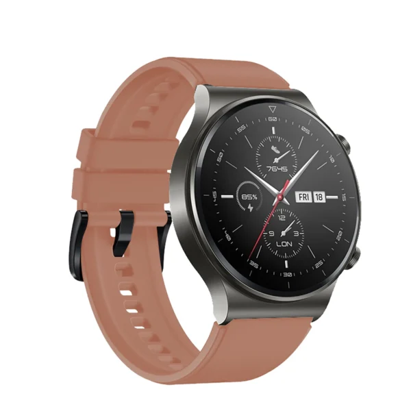 Silicone strap for Huawei Watch GT 2 / 3 / 4 / 2 Pro / 3 Pro / 4 Pro / GT 2e - burgundyeng