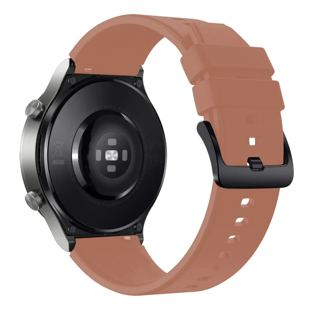 Silicone strap for Huawei Watch GT 2 / 3 / 4 / 2 Pro / 3 Pro / 4 Pro / GT 2e - burgundyeng
