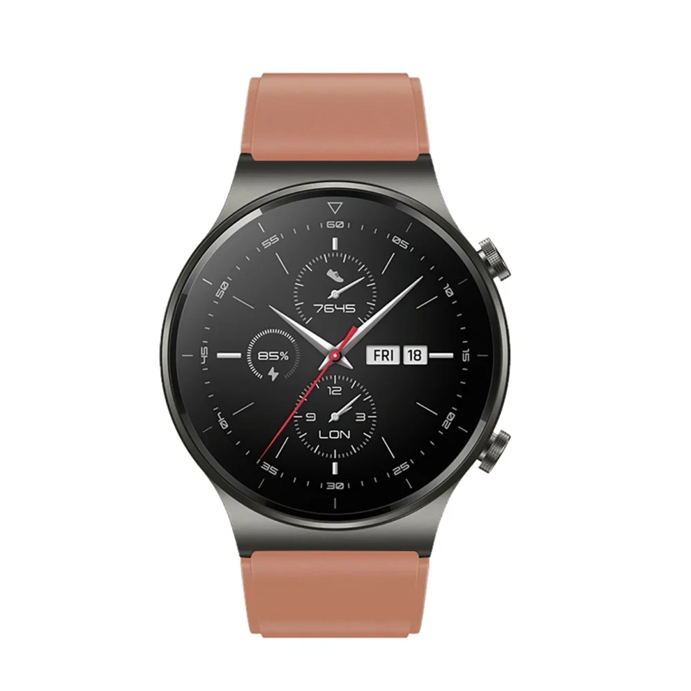 Silicone strap for Huawei Watch GT 2 / 3 / 4 / 2 Pro / 3 Pro / 4 Pro / GT 2e - burgundyeng
