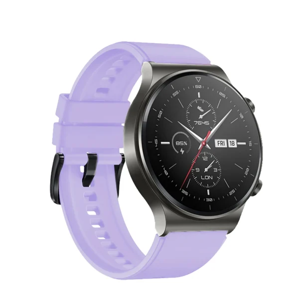 Silicone Strap for Huawei Watch GT 2 / 3 / 4 / 2 Pro / 3 Pro / 4 Pro / GT 2e - Purpleeng