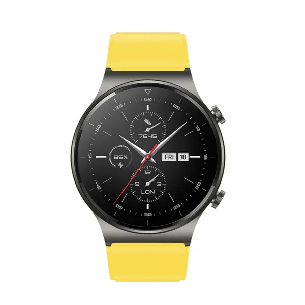 Silicone Strap for Huawei Watch GT 2 / 3 / 4 / 2 Pro / 3 Pro / 4 Pro / GT 2e - Yelloweng
