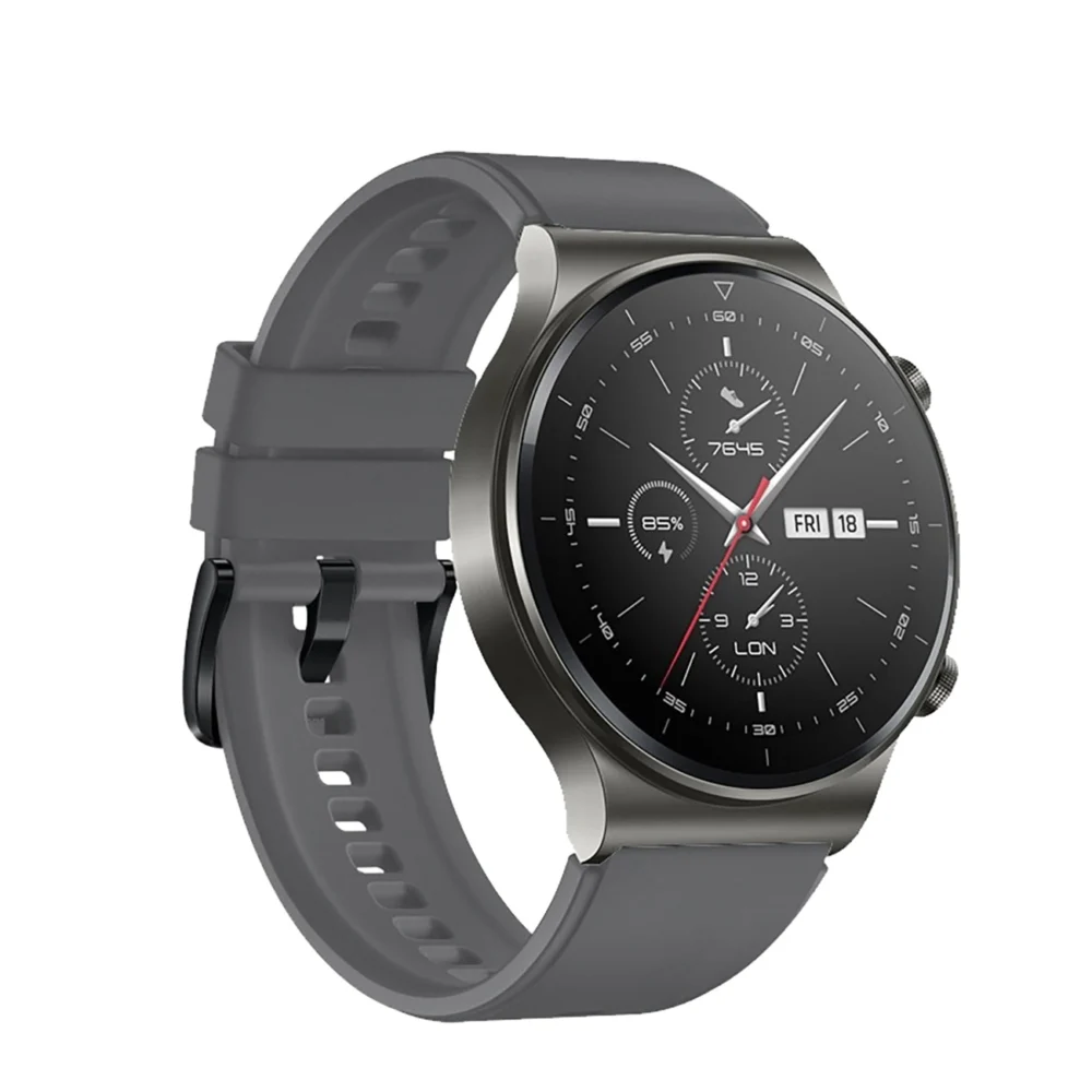 Silicone Strap for Huawei Watch GT 2 / 3 / 4 / 2 Pro / 3 Pro / 4 Pro / GT 2e - Grayeng