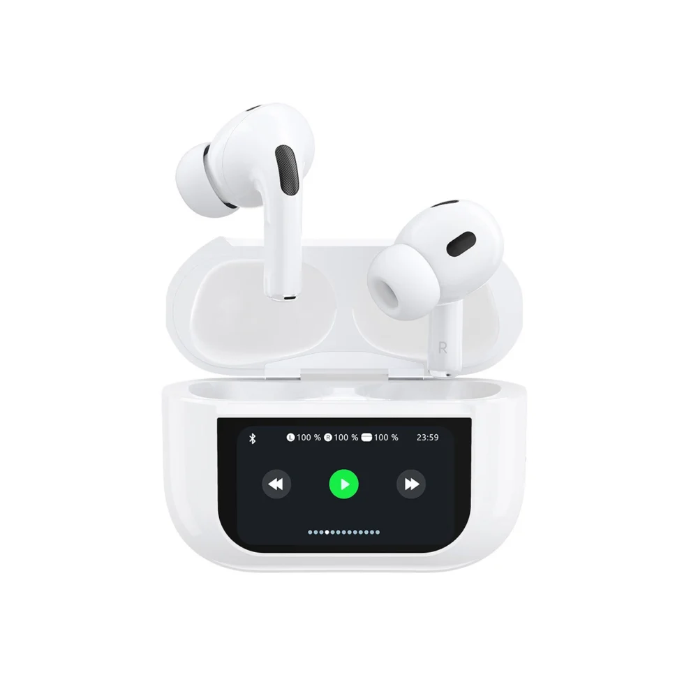 Dudao U19 in-ear TWS wireless Bluetooth 5.3 headphones with LED display - whiteeng