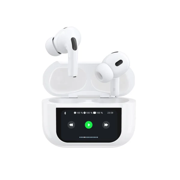 Dudao U19 in-ear TWS wireless Bluetooth 5.3 headphones with LED display - whiteeng