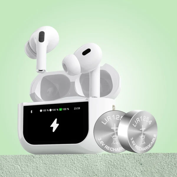 Dudao U19 in-ear TWS wireless Bluetooth 5.3 headphones with LED display - whiteeng