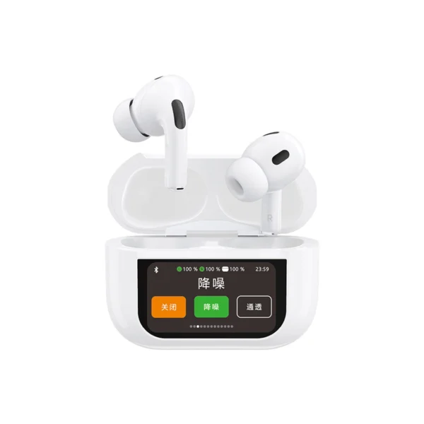 Dudao U19 in-ear TWS wireless Bluetooth 5.3 headphones with LED display - whiteeng