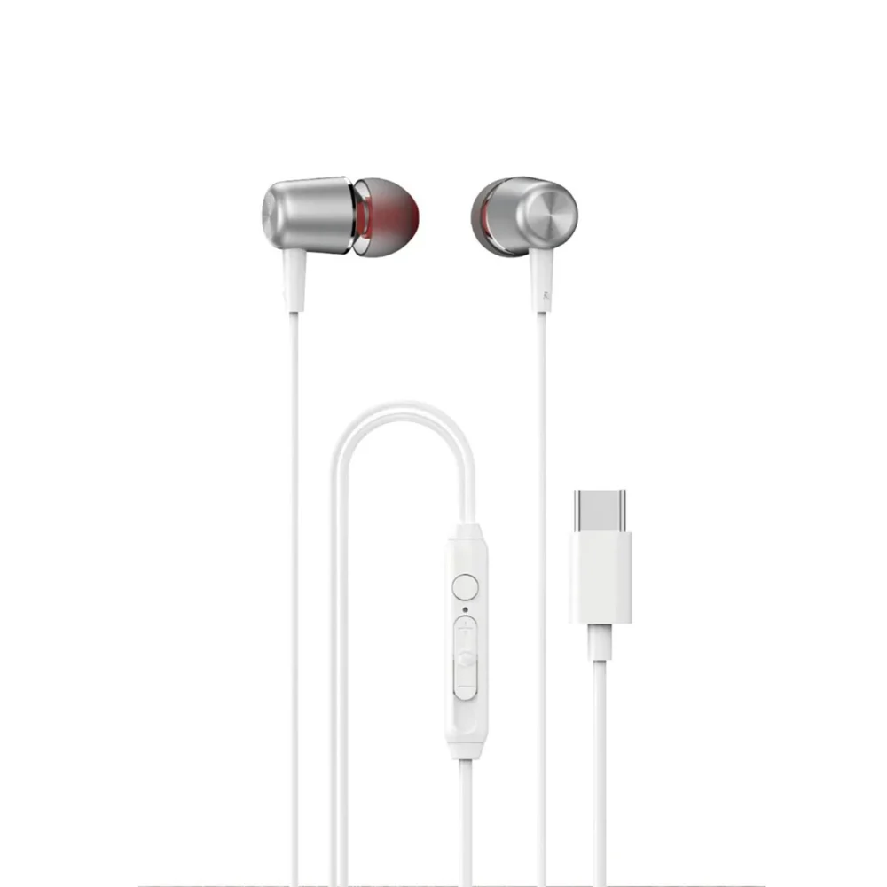 Dudao X1PROT In-Ear Wired USB-C Headphones 1.2m - Whiteeng