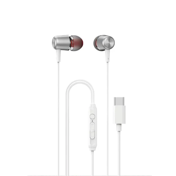 Dudao X1PROT In-Ear Wired USB-C Headphones 1.2m - Whiteeng
