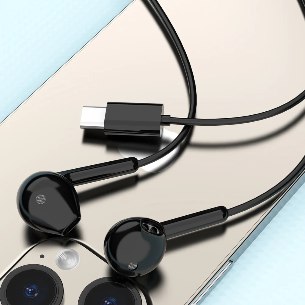 Dudao X3C In-Ear Wired USB-C Headphones 1.2m - Blackeng