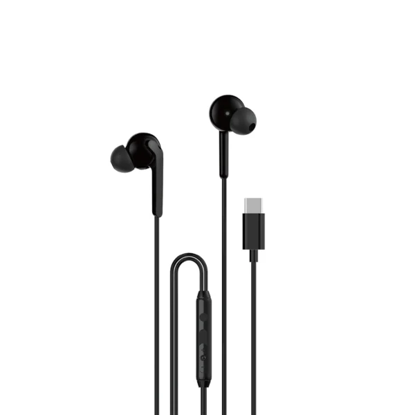 Dudao X3C+ Wired USB-C In-Ear Headphones 1.2m - Blackeng