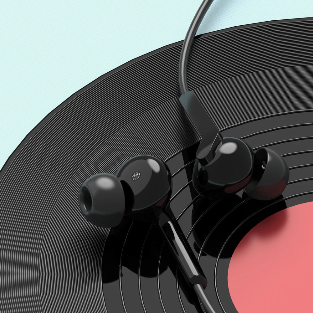 Dudao X3C+ Wired USB-C In-Ear Headphones 1.2m - Blackeng