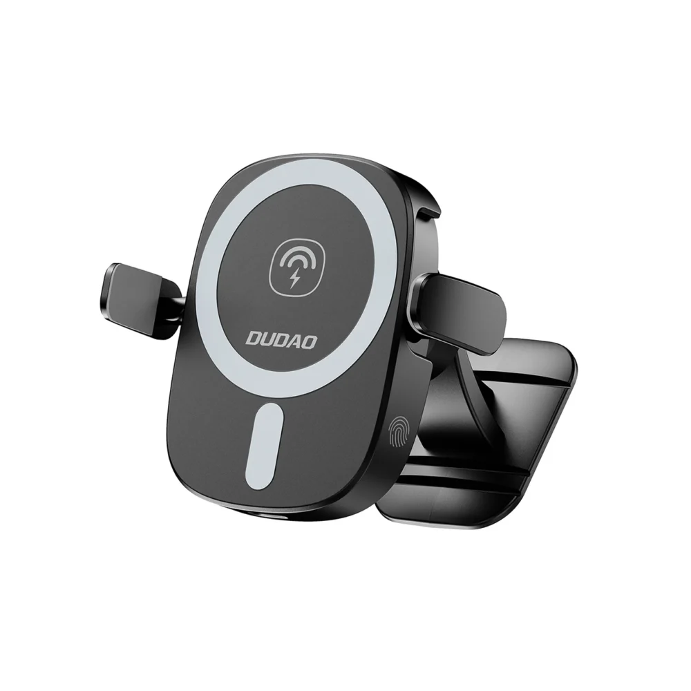 Dudao FW11 Car Phone Holder with 15W Inductive Charger for Air Vent/Cockpit - Blackeng