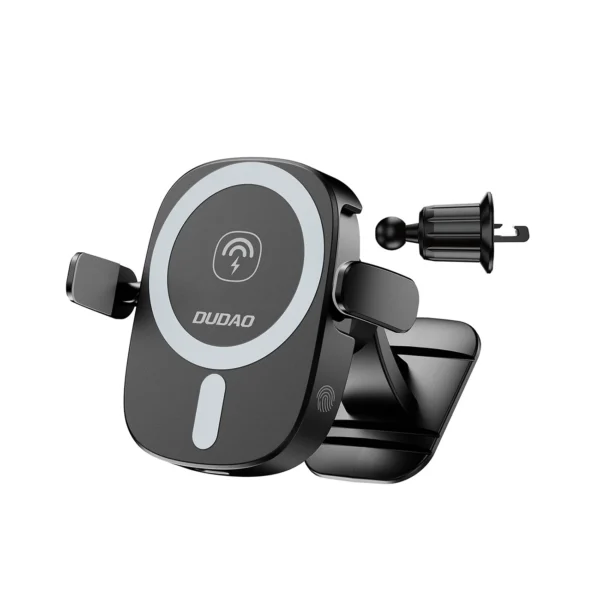 Dudao FW11 Car Phone Holder with 15W Inductive Charger for Air Vent/Cockpit - Blackeng