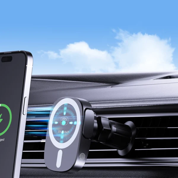 Dudao FW11 Car Phone Holder with 15W Inductive Charger for Air Vent/Cockpit - Blackeng